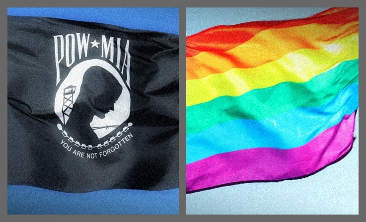 POW Flag Replaced by Gay Flag