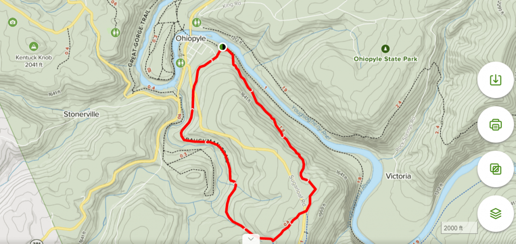 Ohiopyle Hike Maps