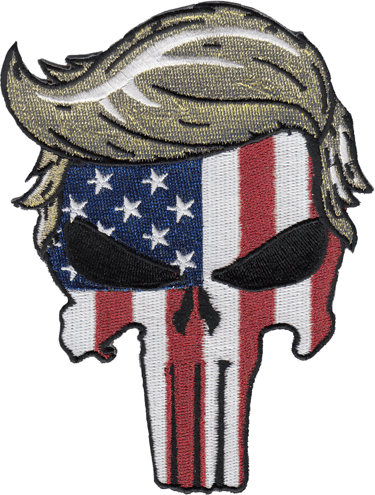 Trump Punisher Us Flag Patch