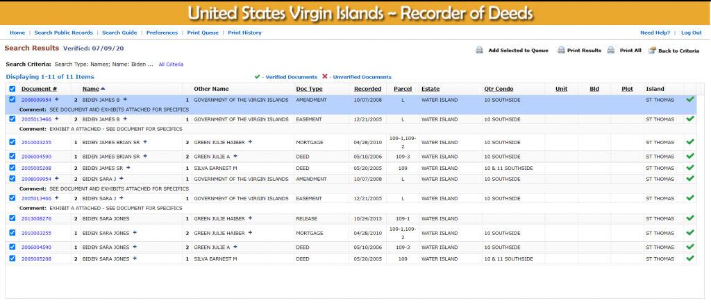 Us Virgin Island Deeds