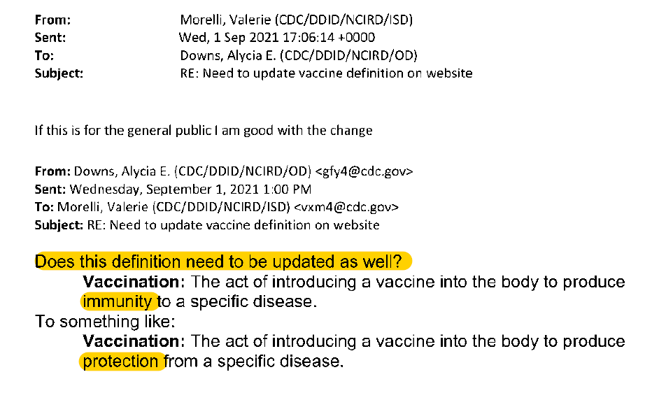 Leaked Internal Cdc Emails Show Original Definition For &Quot;Vaccine&Quot; Was Problematic 4