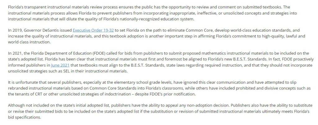 Florida Doe Releases 4 Examples Of Crt Content In Math Textbooks 5