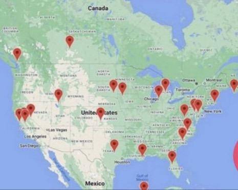 Food Processing Plant Fire Map