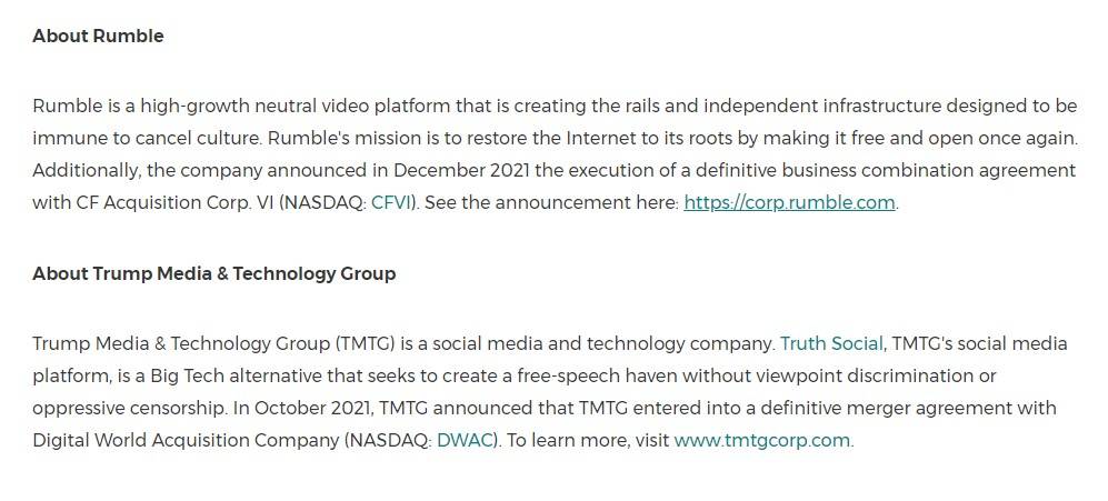 Truth Social Migrates To Rumble Cloud 1