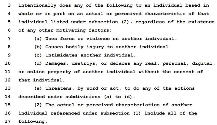 Michigan House Democrats Pass Hb 4474 Criminalizing Gender Pronoun Misuse 2